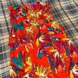 Multi colored Chris McLaughlin Strapless Dress size 8